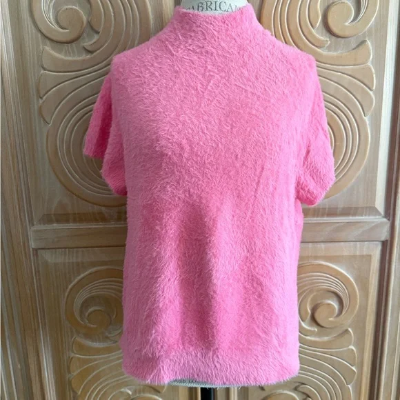 Anthropologie Maeve Eyelash Mock-Neck Sweater Tee Size XL - Picture 4 of 12